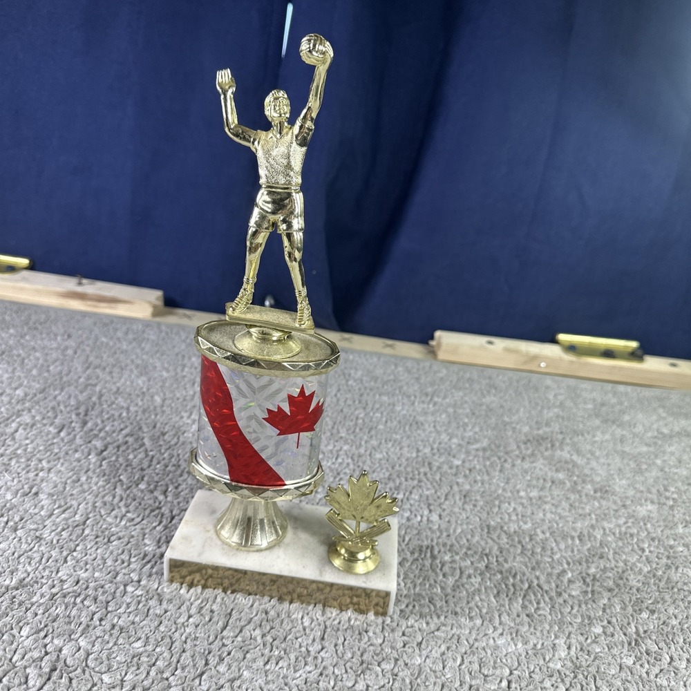 2013 Fil Can Truckers Volleyball Tournament 2nd Place Trophy Canadian Maple Leaf